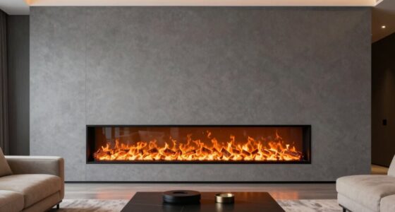 top wide electric fireplaces