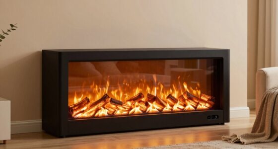 top wide view electric fireplaces