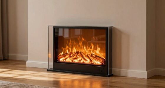transparent fireplaces enhance openness