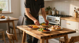 A Couple Gave Their Galley Kitchen A Budget-Friendly Redo With A Dining Nook