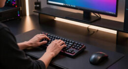 How I Created a Cleaner Gaming Setup by Hiding Lights in Plain Sight