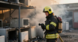 Fire Contained At Central Depot In Twickenham - London Borough Of Richmond Upon Thames