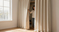 I Ditched My Closet Doors For $60 Pleated Curtains (See Why!)