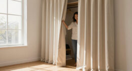I Ditched My Closet Doors For $60 Pleated Curtains (See Why!)
