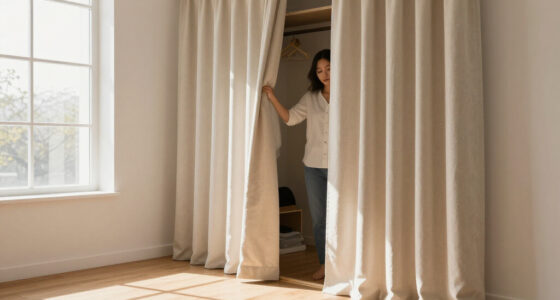 I Ditched My Closet Doors For $60 Pleated Curtains (See Why!)