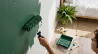 A Bright White Bedroom Is Now A Green Cocoon “Inspired By The Forest”