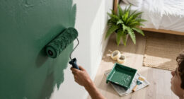 A Bright White Bedroom Is Now A Green Cocoon “Inspired By The Forest”
