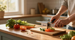 Mueller The Real Original Pro Vegetable Chopper & Mandoline Slicer, 10-In-1 | Since 2013, 8 Blade Food Veggie Chopper, Onion Vegetable Cutte