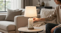 Walmart's New $25 Travertine-Look Lamp Looks Shockingly High-End