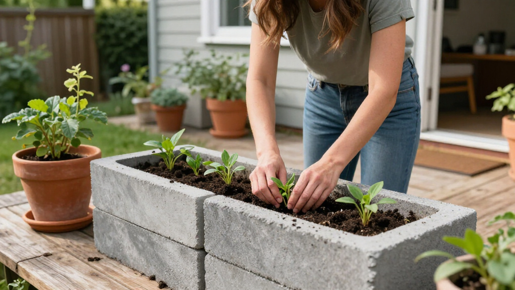 16 Ways To Transform Concrete Blocks Into Home & Garden Treasures